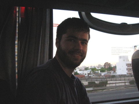Driving out of Buenos Aires.