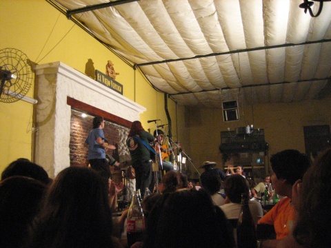 A band we really enjoyed at the pe&ntilde;a - Remanso.