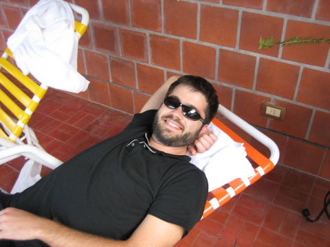 Resting at Hotel La Candela.