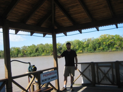 Awaiting the water-taxi back to town.