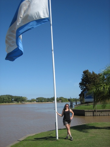At our made-for-Spring-Break lodging, they fly the Quilmes beer flag instead of the national flag.