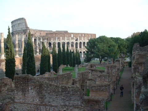 Colosseum from Palatine.