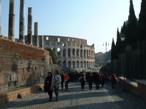 Colosseum from Palatine.